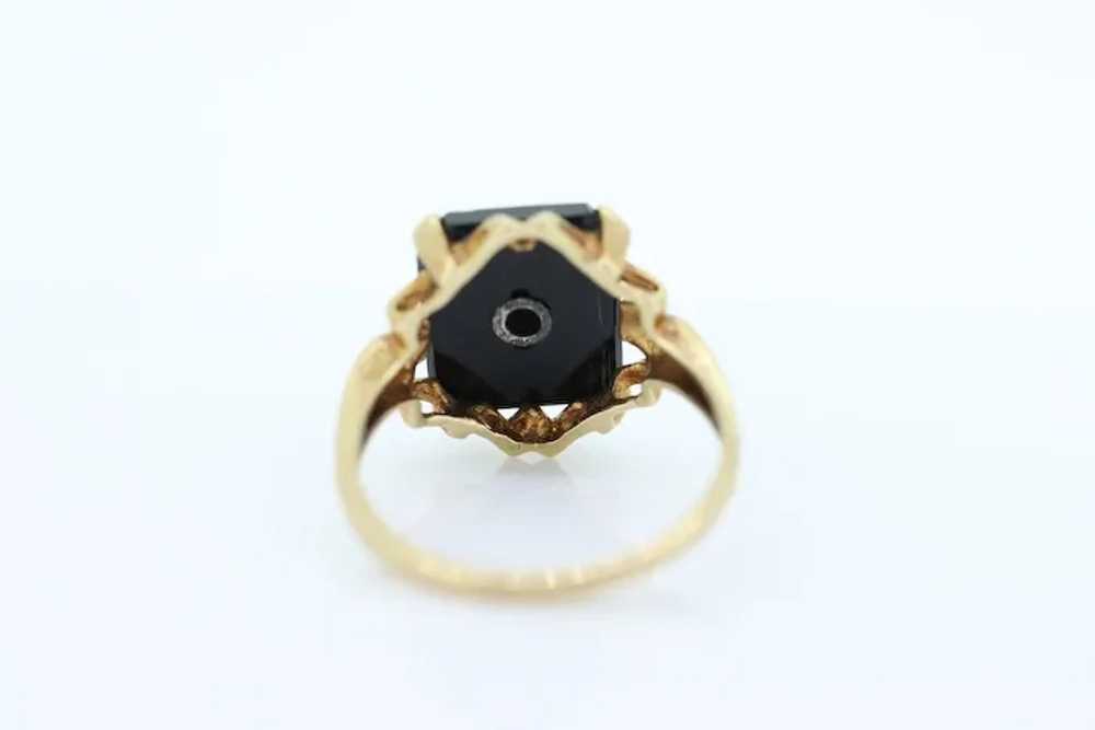 Onyx Diamond Ring. Onyx Diamond Ring. Onyx diamon… - image 5