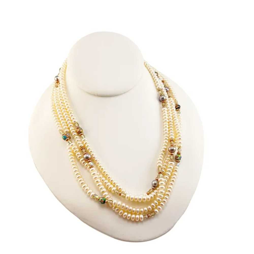 Opera Length 36" Fresh Water Pearl Necklace with … - image 3