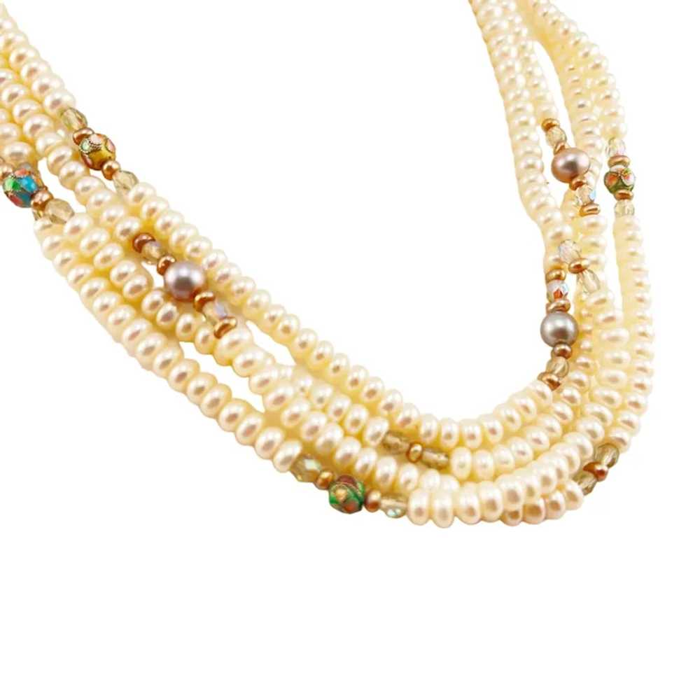 Opera Length 36" Fresh Water Pearl Necklace with … - image 8