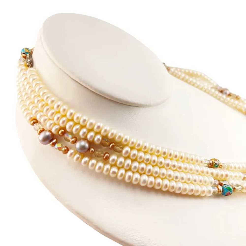 Opera Length 36" Fresh Water Pearl Necklace with … - image 9
