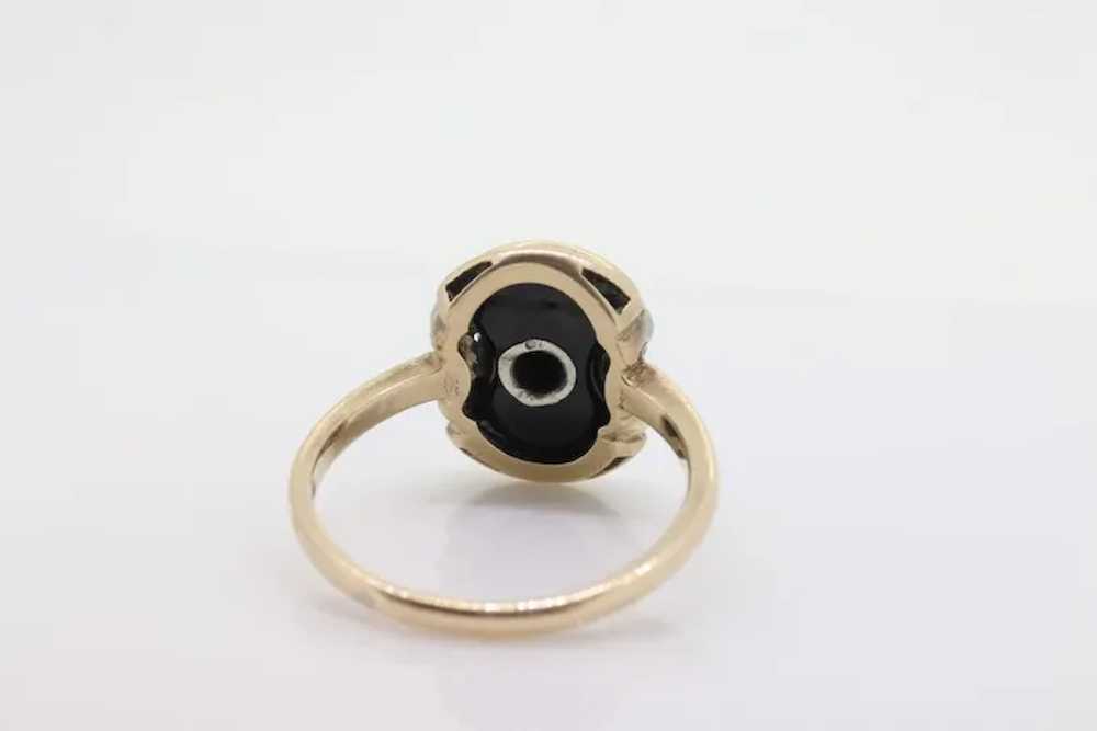 Onyx Diamond Ring. Onyx Concave Diamond Ring. Ony… - image 6