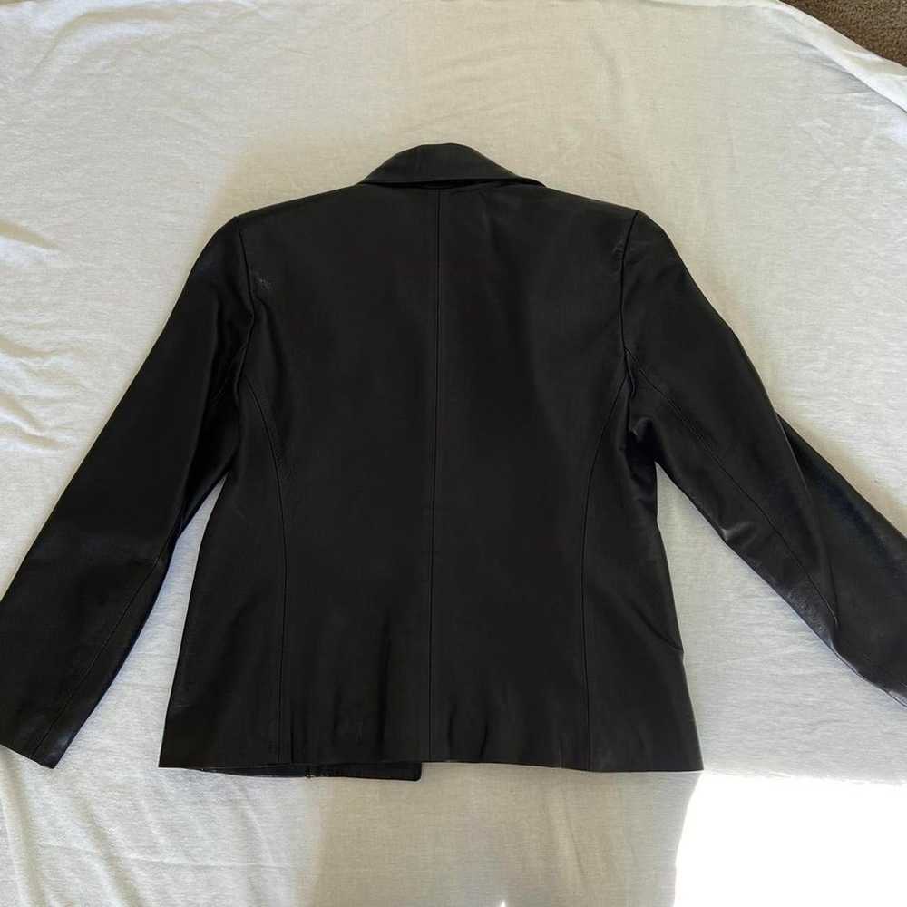 michael hoban black leather jacket - image 7