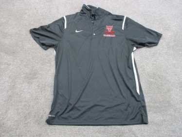 Nike Golf Polo Shirt Men Sz L Gray Solid Short Sl… - image 1