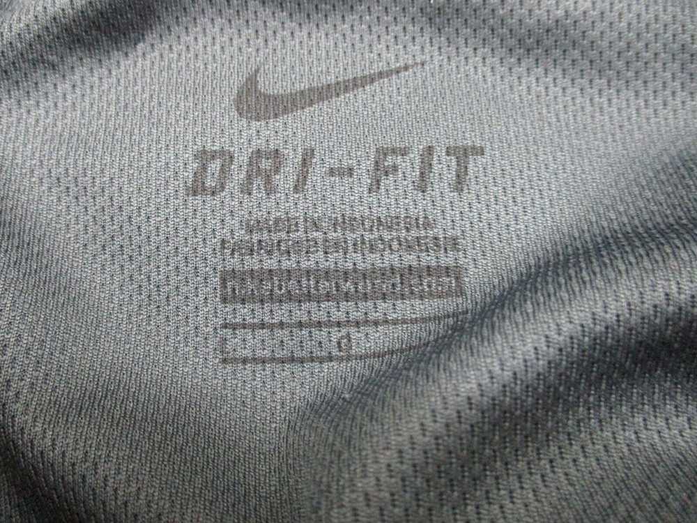 Nike Golf Polo Shirt Men Sz L Gray Solid Short Sl… - image 5