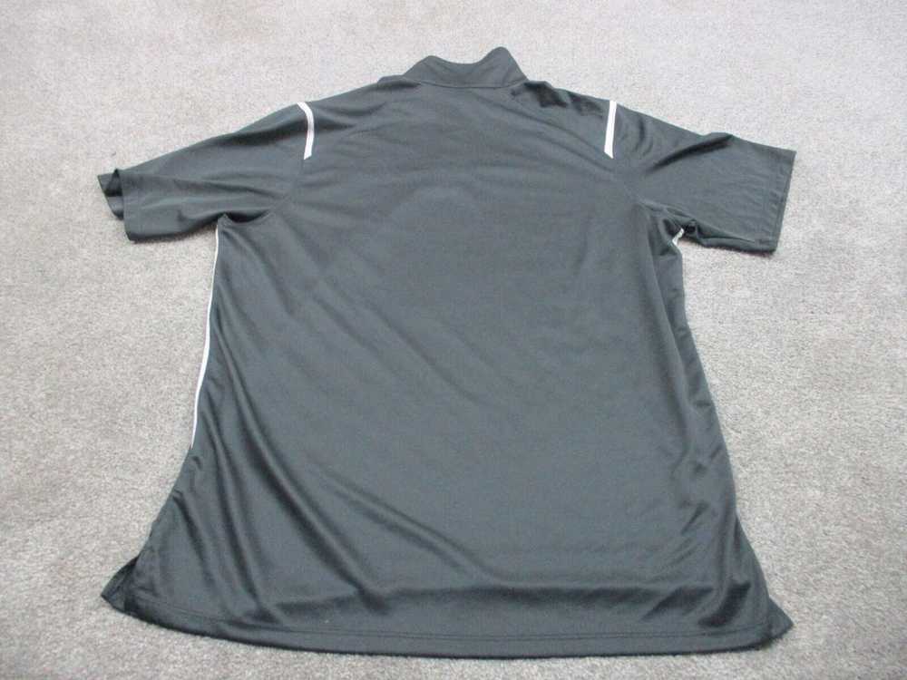 Nike Golf Polo Shirt Men Sz L Gray Solid Short Sl… - image 6