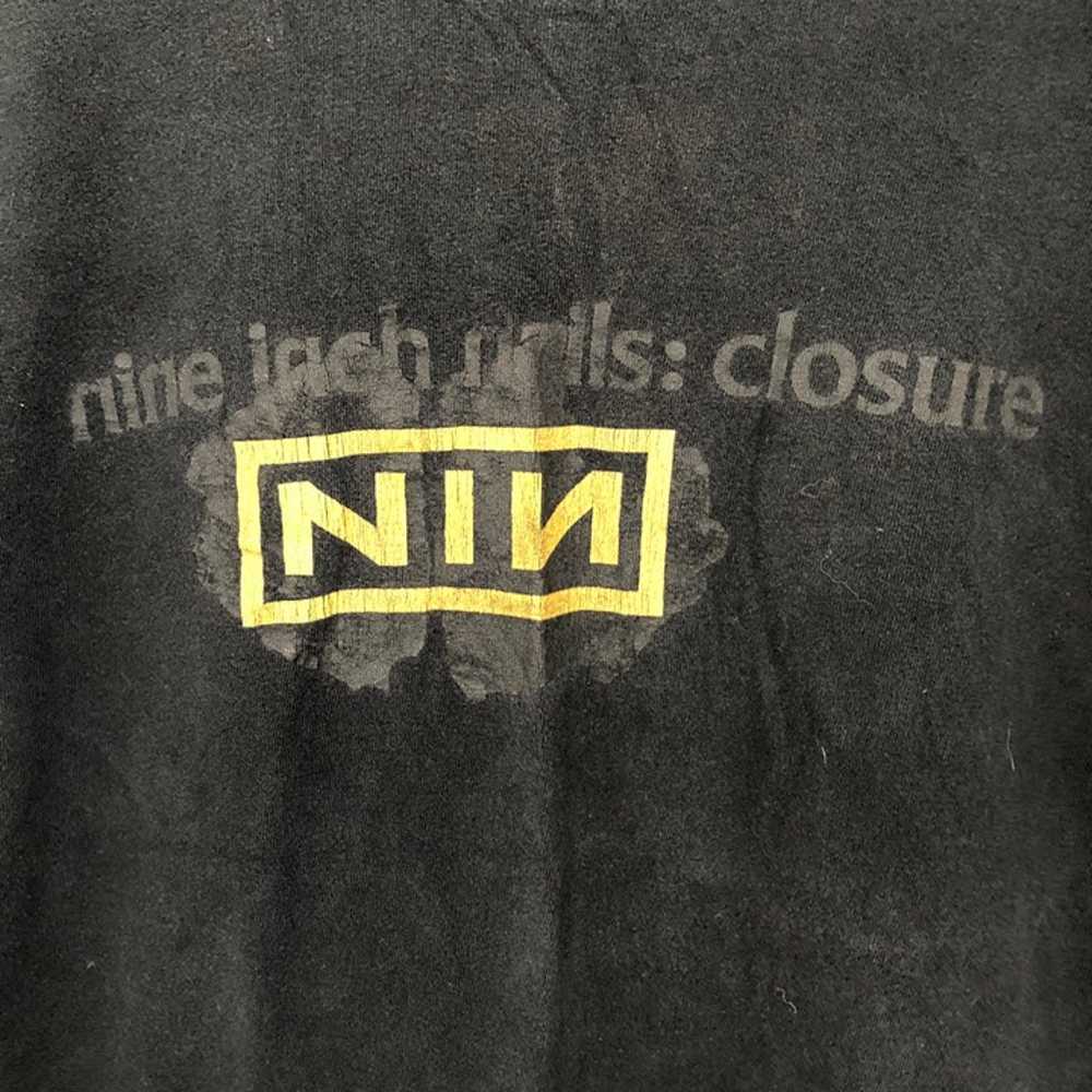 Vintage 90's Nine Inch Nails T-Shirt Top Tee Indu… - image 2