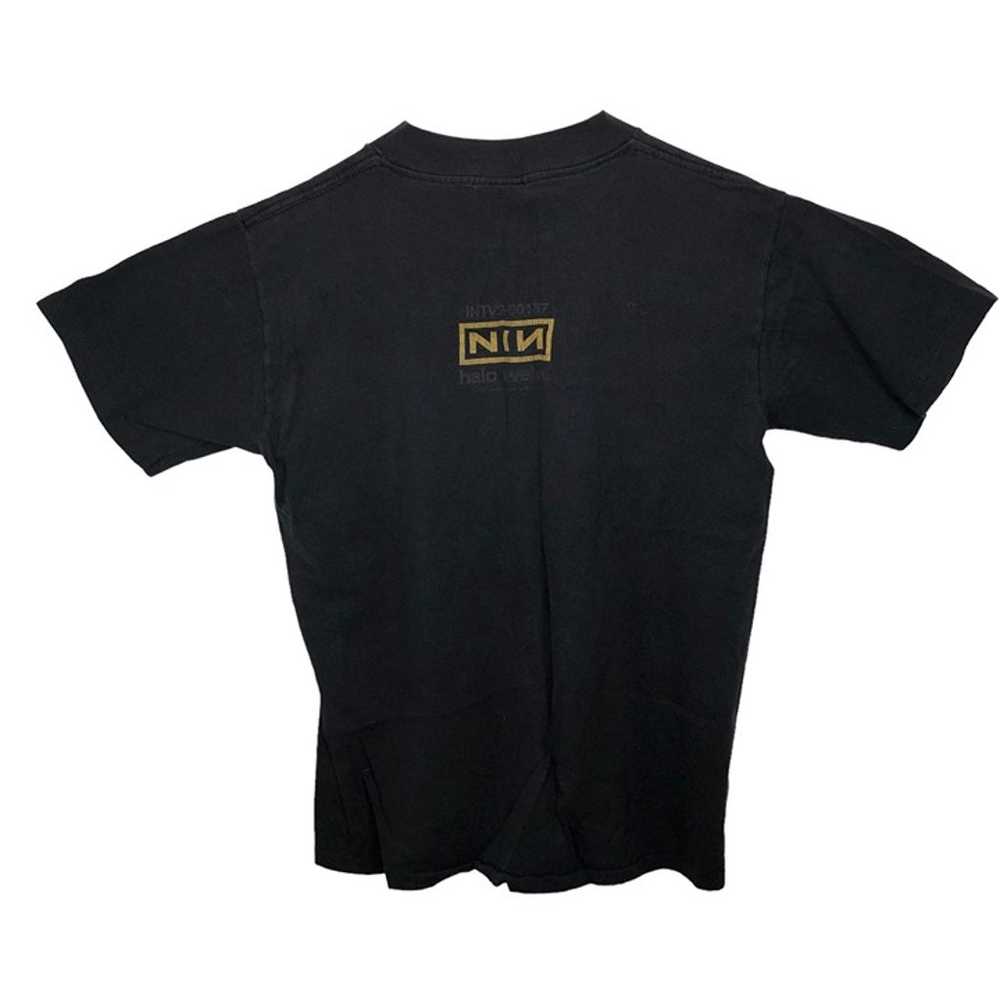 Vintage 90's Nine Inch Nails T-Shirt Top Tee Indu… - image 6