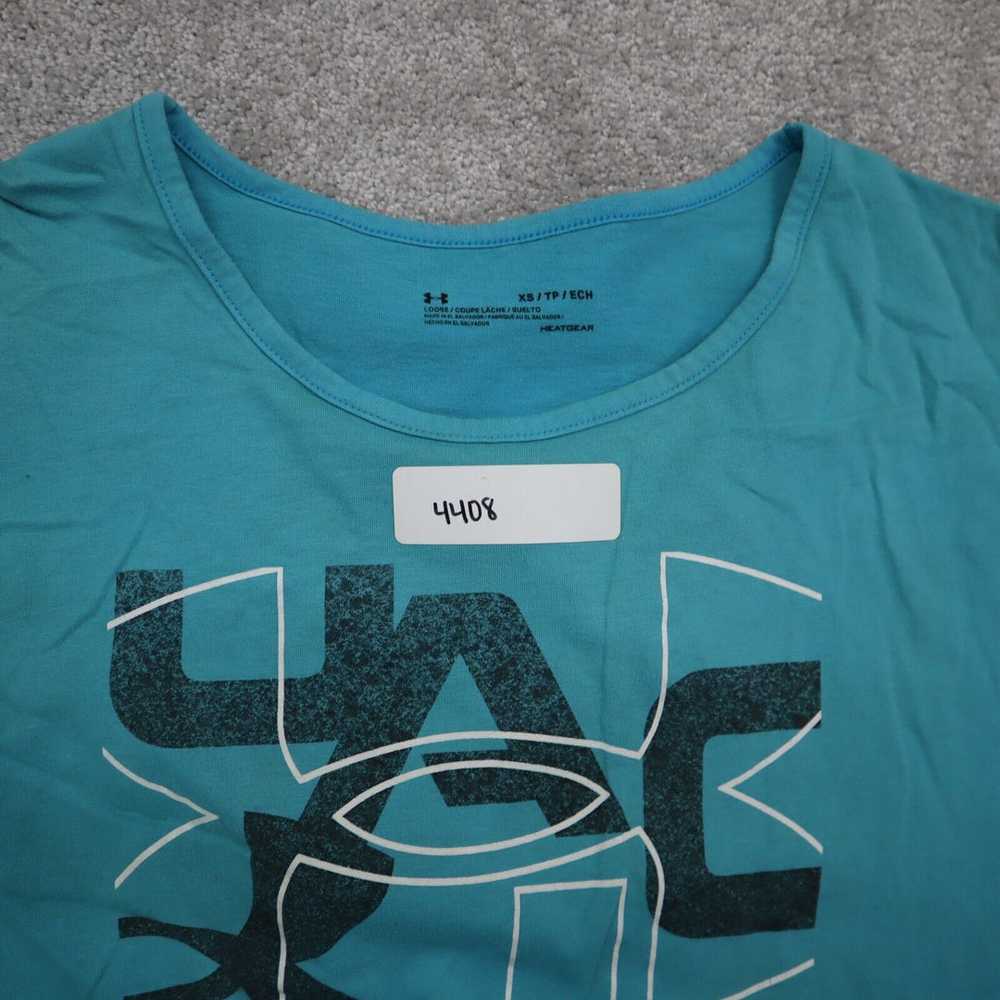 Under Armour Graphic T-Shirt Girls X-Small Turquo… - image 5