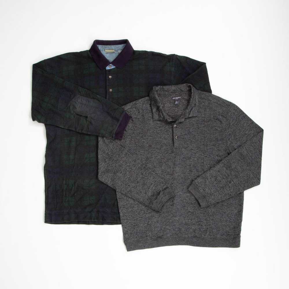Preloved Long Sleeve Polo Shirts | Set of 2 - image 3