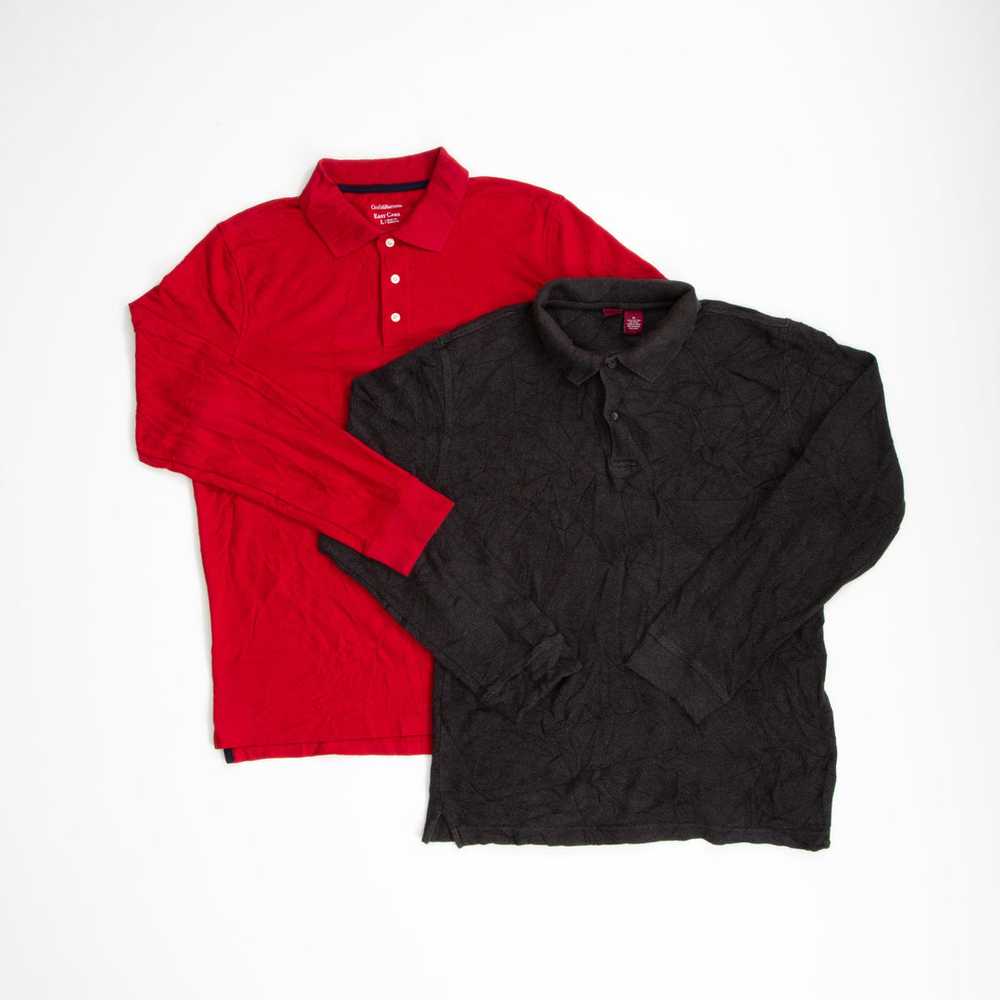 Preloved Long Sleeve Polo Shirts | Set of 2 - image 4