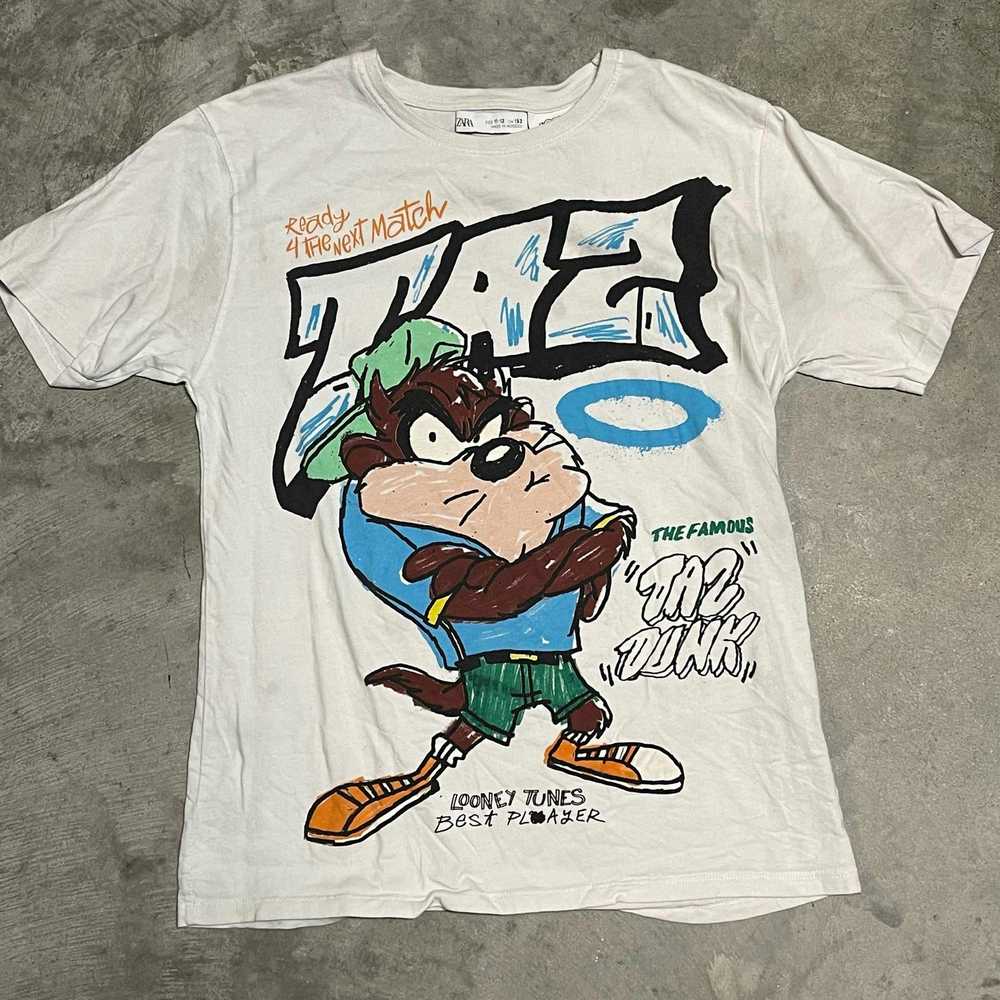 Zara Looney Tunes Taz YOUTH Graphic T-shirt - image 1