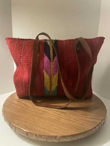 Other Finding Vettey 100% Wool Red Handbag Tote L… - image 1