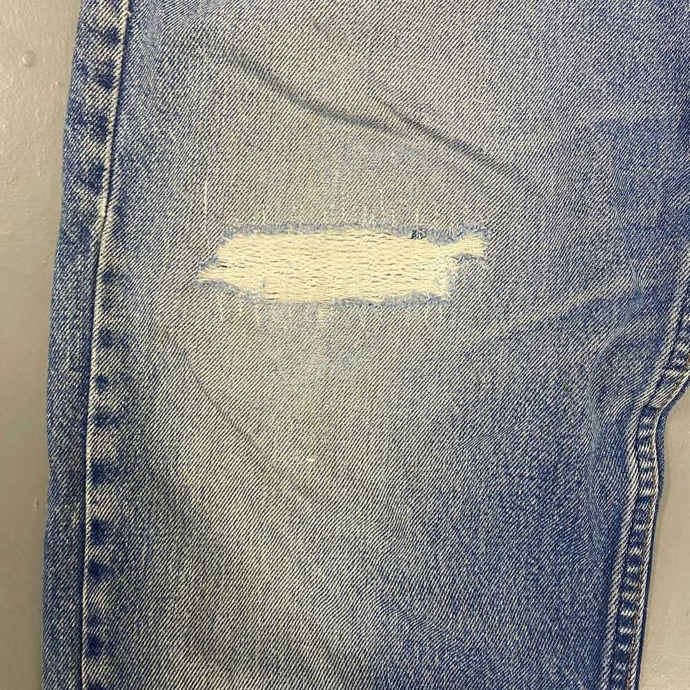 Levi's 80s Faded Repaired Levis 505 - image 3