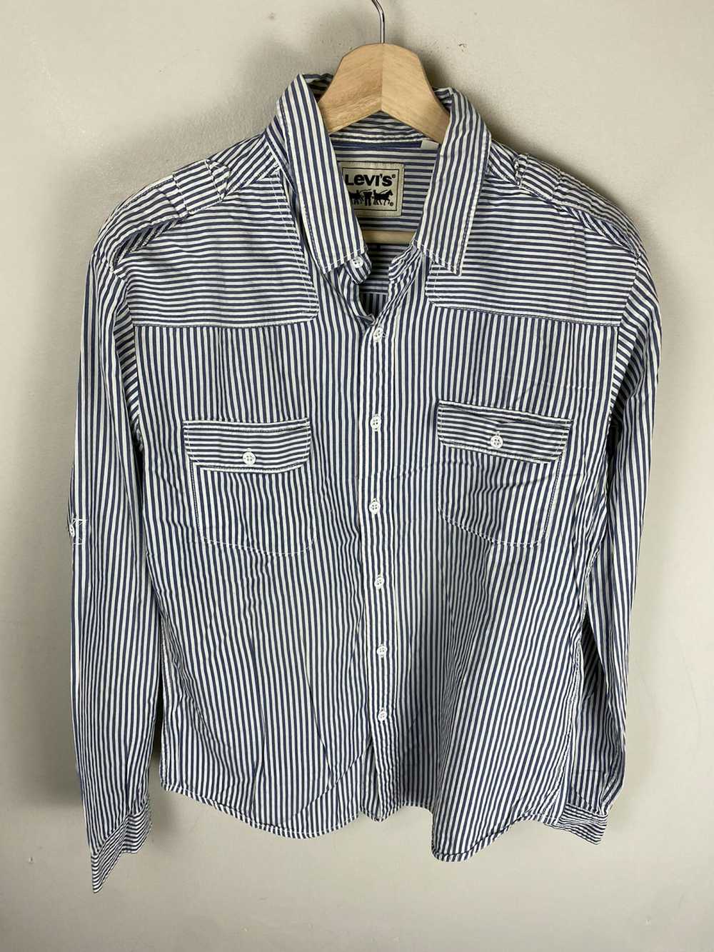 Levi's × Vintage Vintage Levi's Hickory Stripe Bu… - image 1