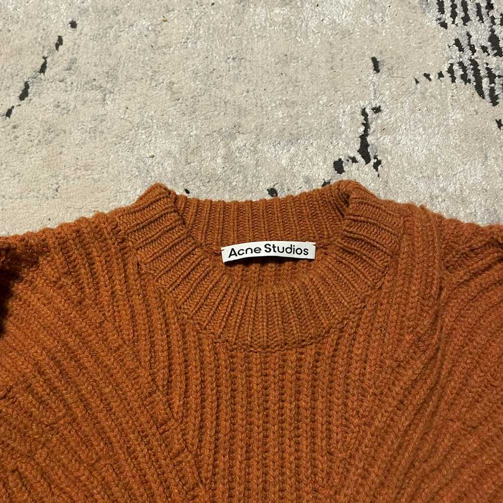 Acne Studios Ance studios orange knit sweater - image 2
