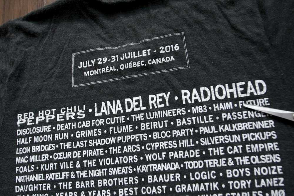 Rock Band Osheaga 2016 Radiohead T Shirt Size S - image 3