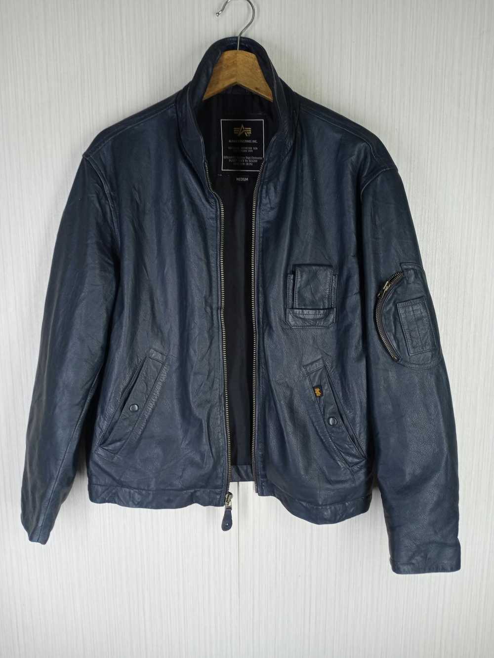 Alpha Industries × Genuine Leather × Vintage VINT… - image 6
