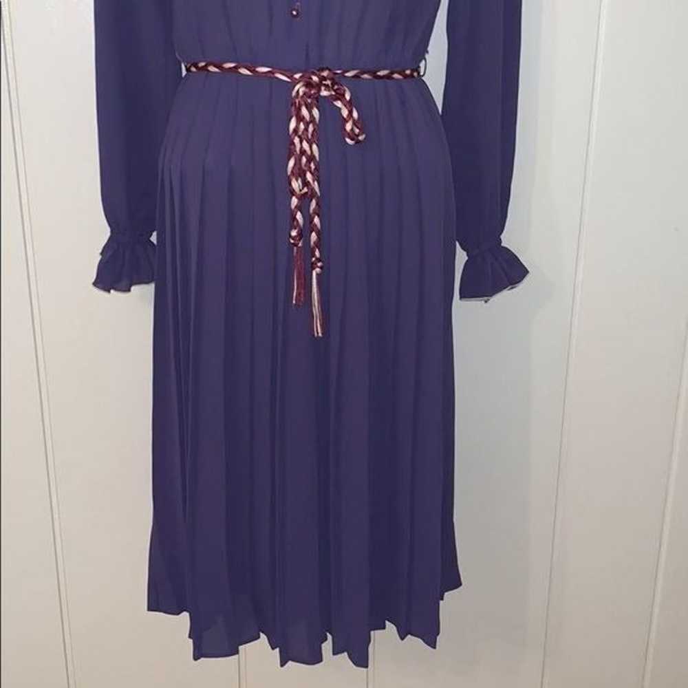 Vtg 60s/70s Lady Carol  purple chiffon dress - image 3