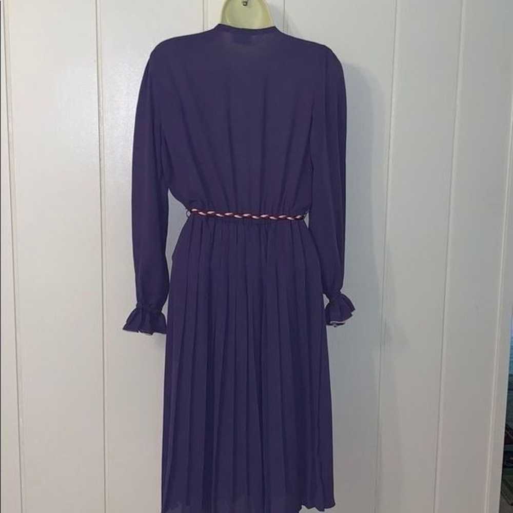 Vtg 60s/70s Lady Carol  purple chiffon dress - image 4
