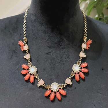 Other Fashion Peach & Orange Lucite, Rhinestones … - image 1