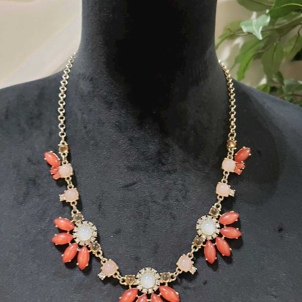 Other Fashion Peach & Orange Lucite, Rhinestones … - image 2