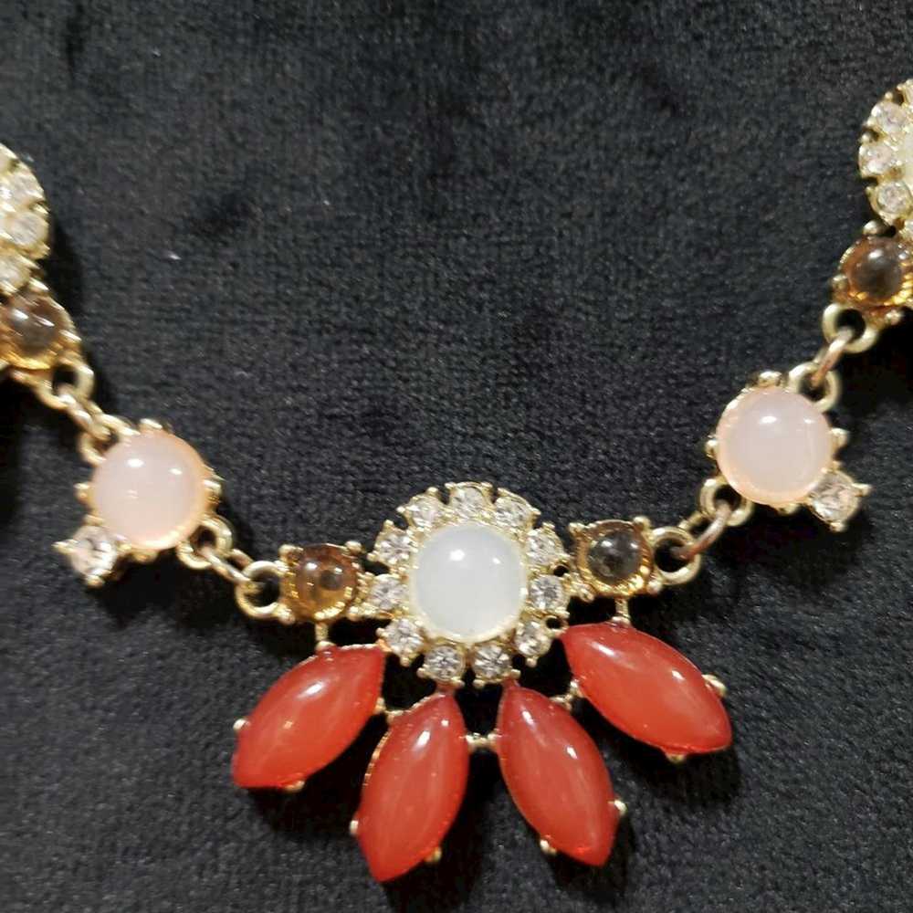 Other Fashion Peach & Orange Lucite, Rhinestones … - image 3