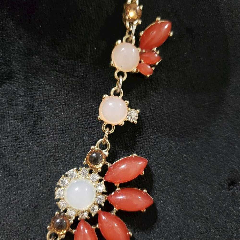 Other Fashion Peach & Orange Lucite, Rhinestones … - image 4