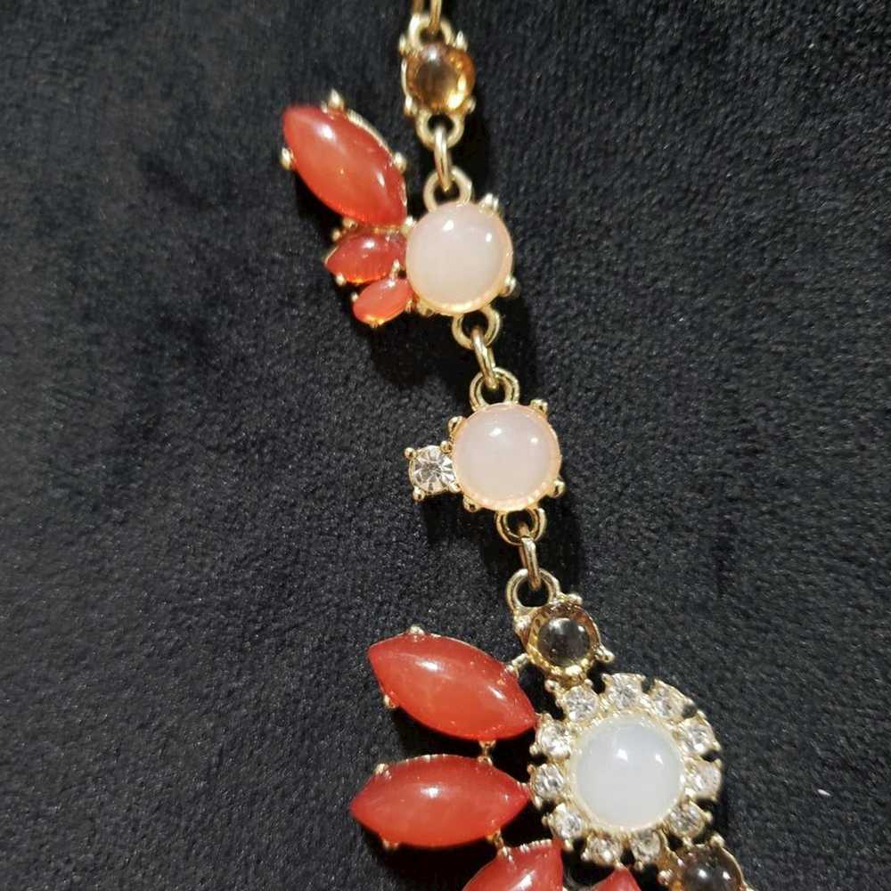 Other Fashion Peach & Orange Lucite, Rhinestones … - image 5