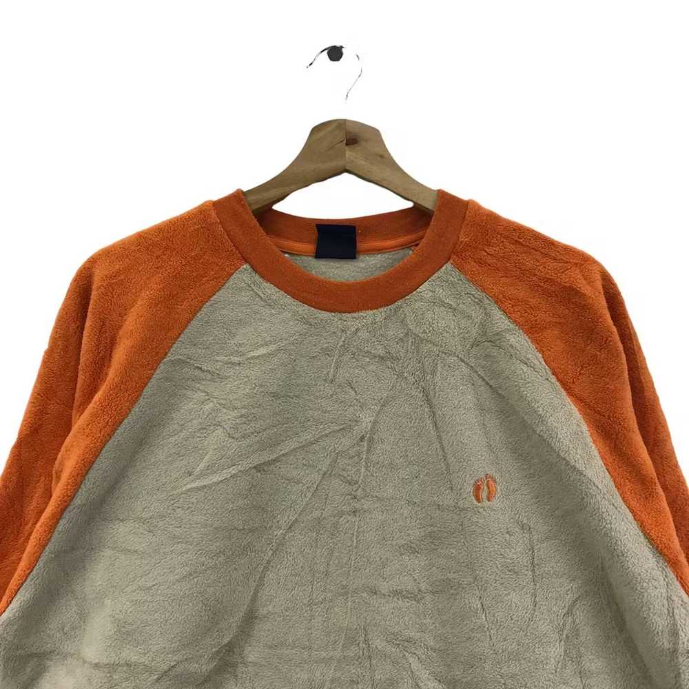 Hang Ten Vtg 90’ HANG TEN SURFING Orange Fleece S… - image 2