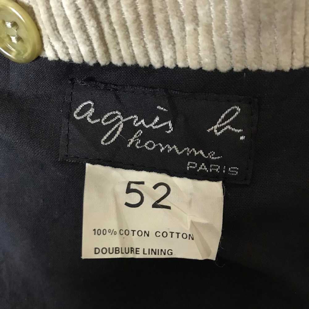 Agnes B. Vintage Agnes B. Homme Paris Corduroy Co… - image 6