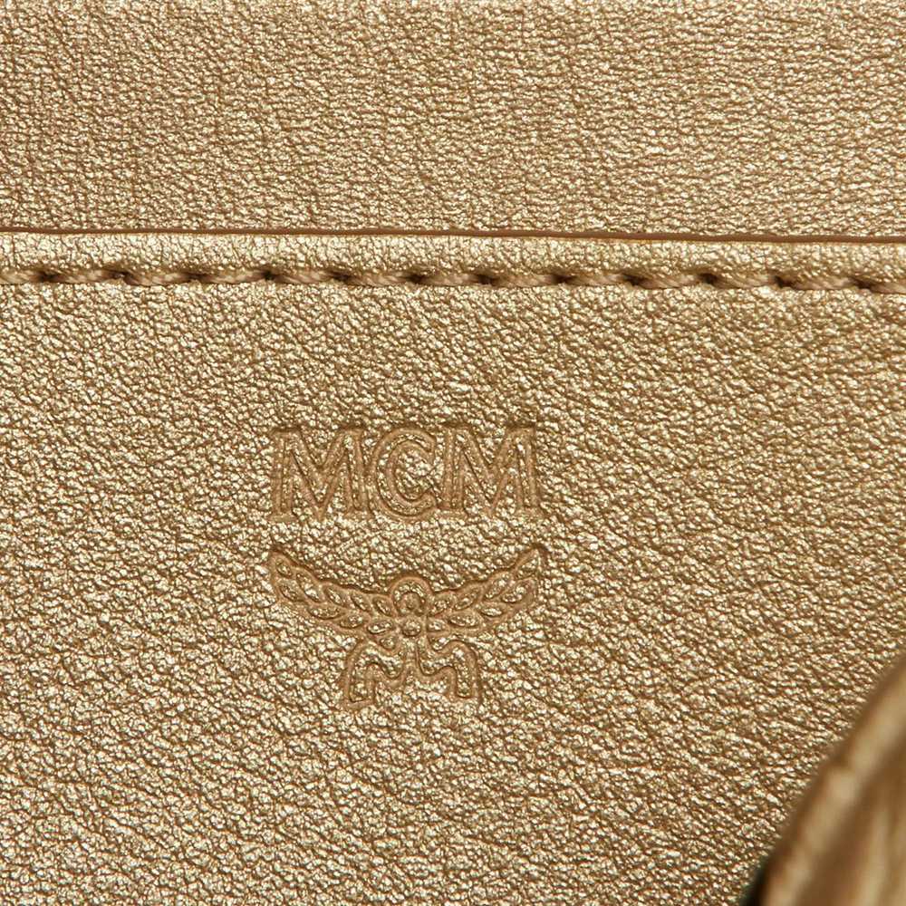 MCM MCM Beige Visetos Coated Canvas and Leather M… - image 8