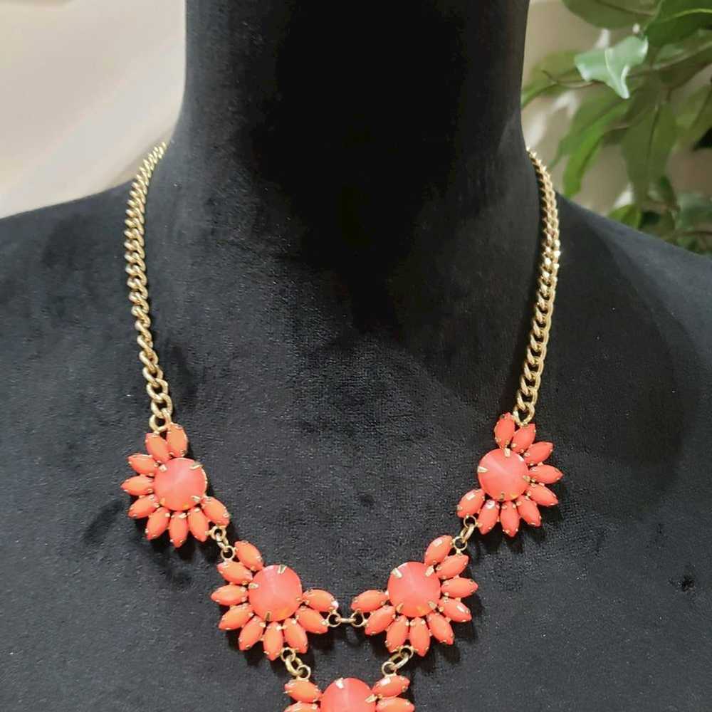 Other Fashion Rhinestone Neon Pink Wide Chain Sta… - image 2