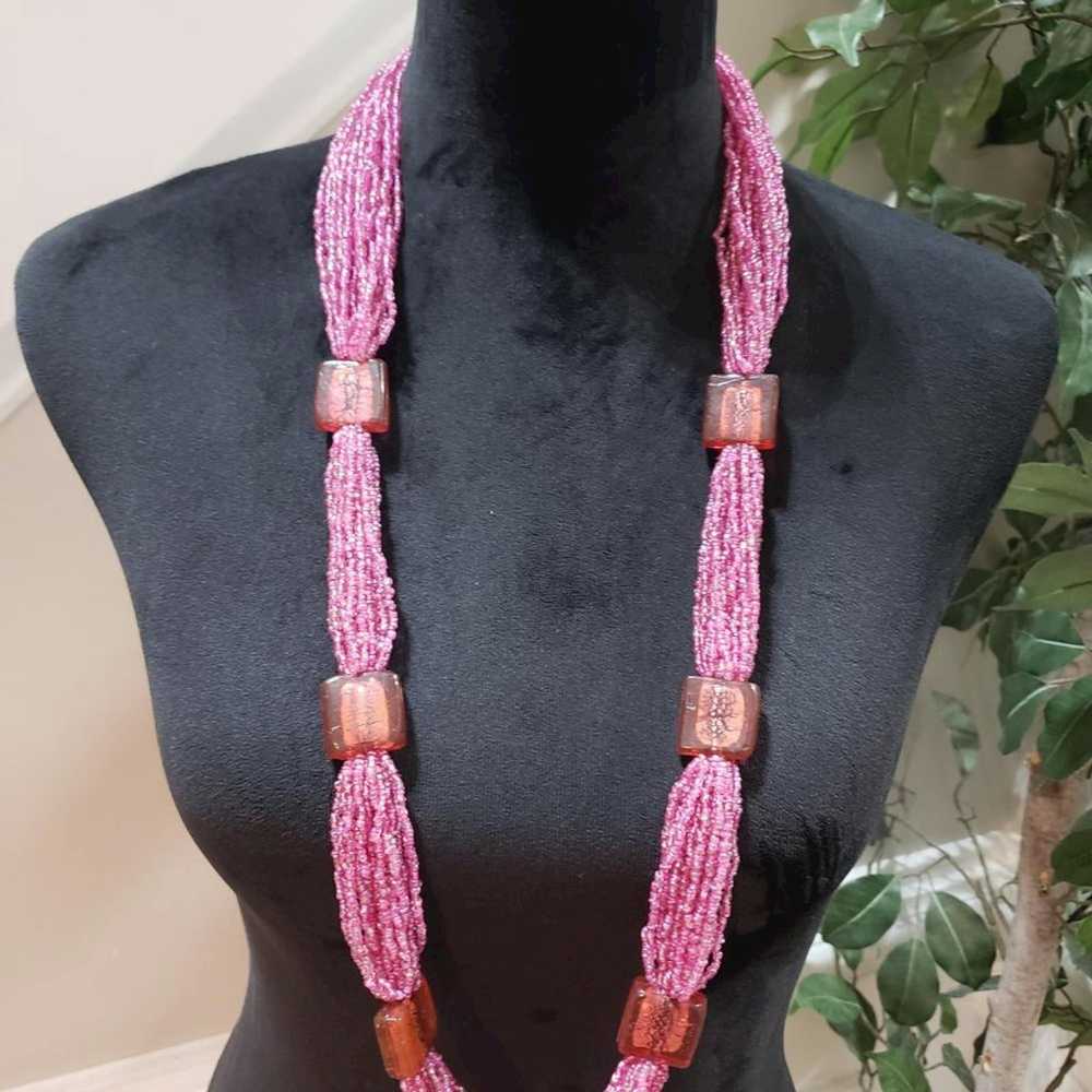 Other Fashion Beaded Multi Strands Opaline Glass … - image 2