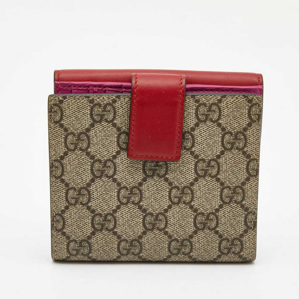 Gucci GUCCI Red/Beige GG Supreme Coated Canvas an… - image 5
