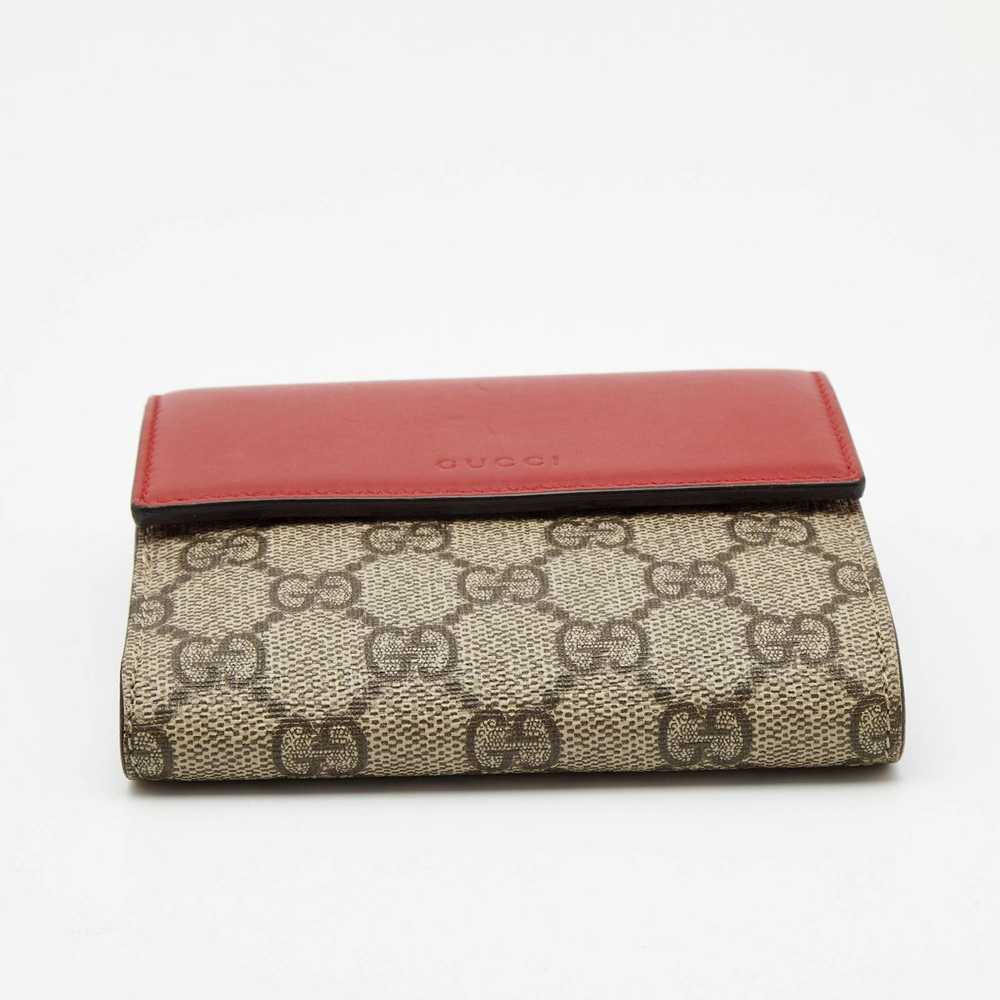 Gucci GUCCI Red/Beige GG Supreme Coated Canvas an… - image 7