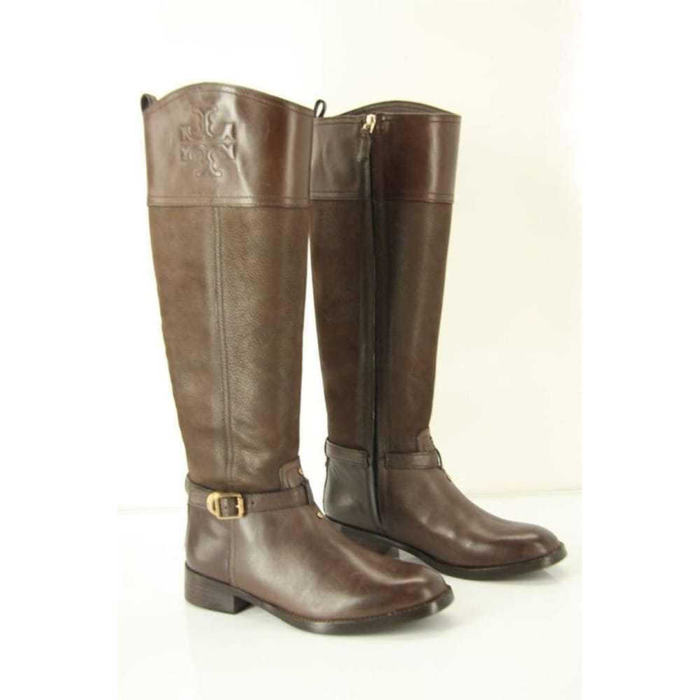 Tory Burch Leather riding boots - image 9