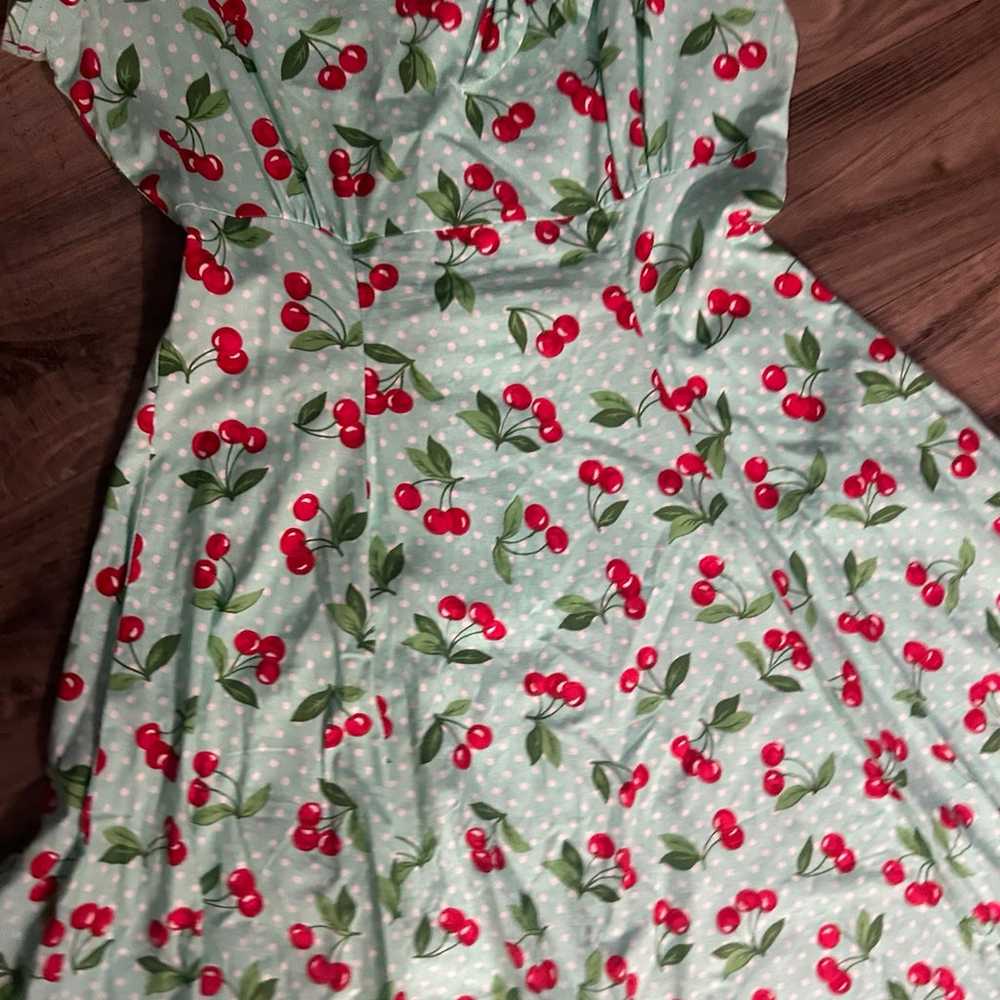 Heart of Haute mint green cherry  Sweetie Dress - image 4