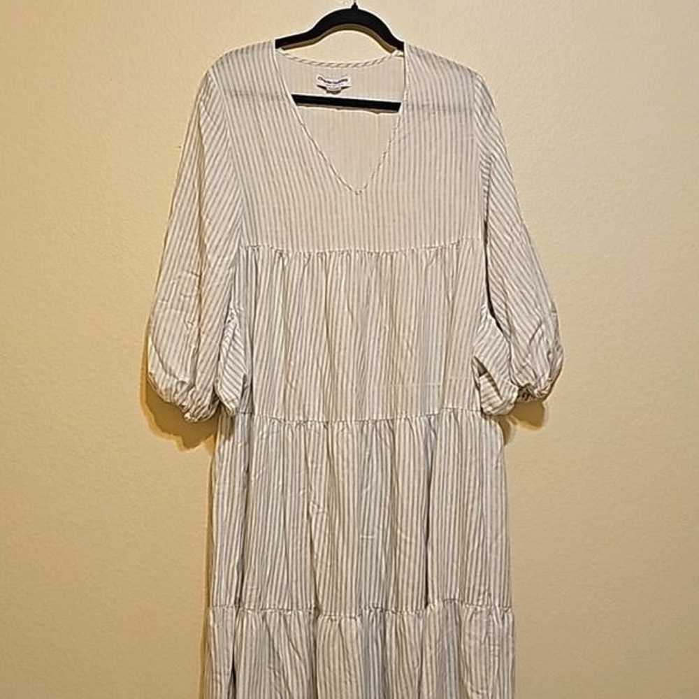 Charlie Holiday stripped Maxi Dress Size 4 - image 1