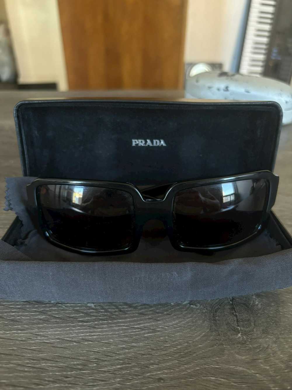 Prada Prada Black Square Frame Sunglasses - image 1