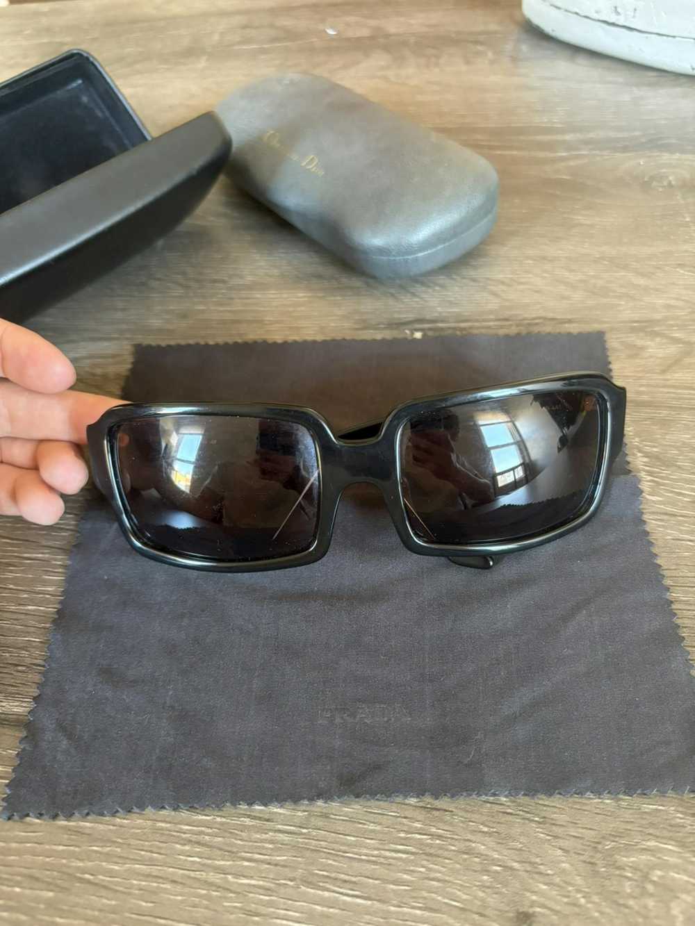 Prada Prada Black Square Frame Sunglasses - image 2