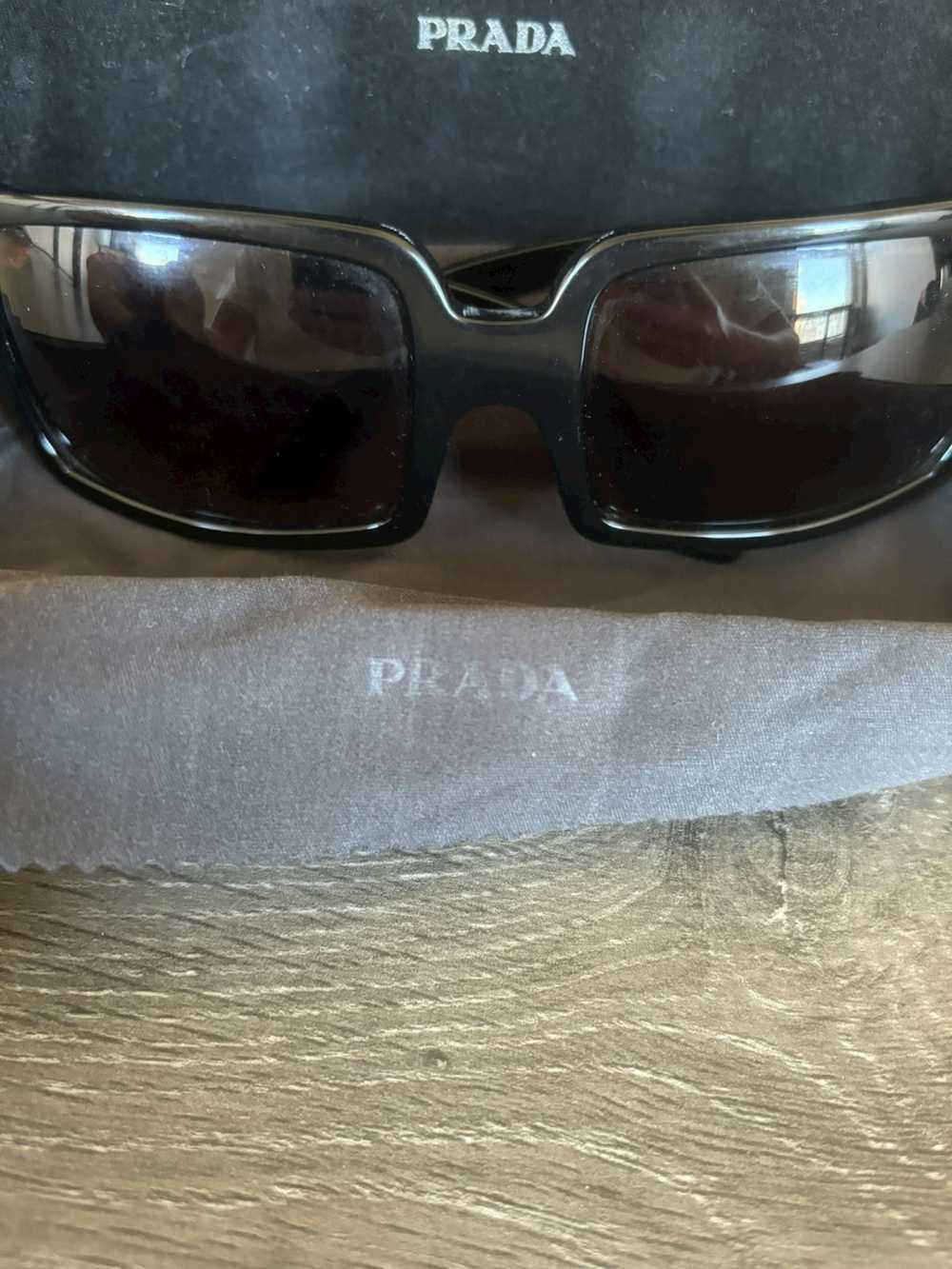 Prada Prada Black Square Frame Sunglasses - image 4