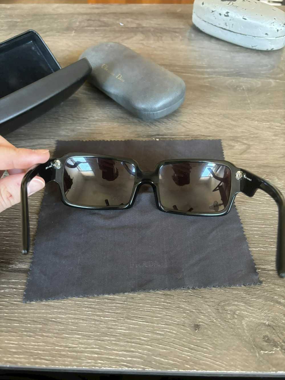Prada Prada Black Square Frame Sunglasses - image 8