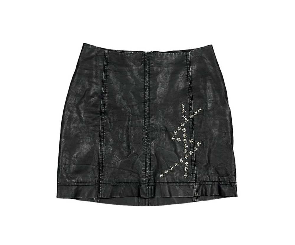 Custom × Streetwear Custom Studded leather skirt - image 1