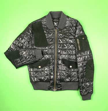 Gucci Gucci Black Nylon / Leather Quilted Bomber J