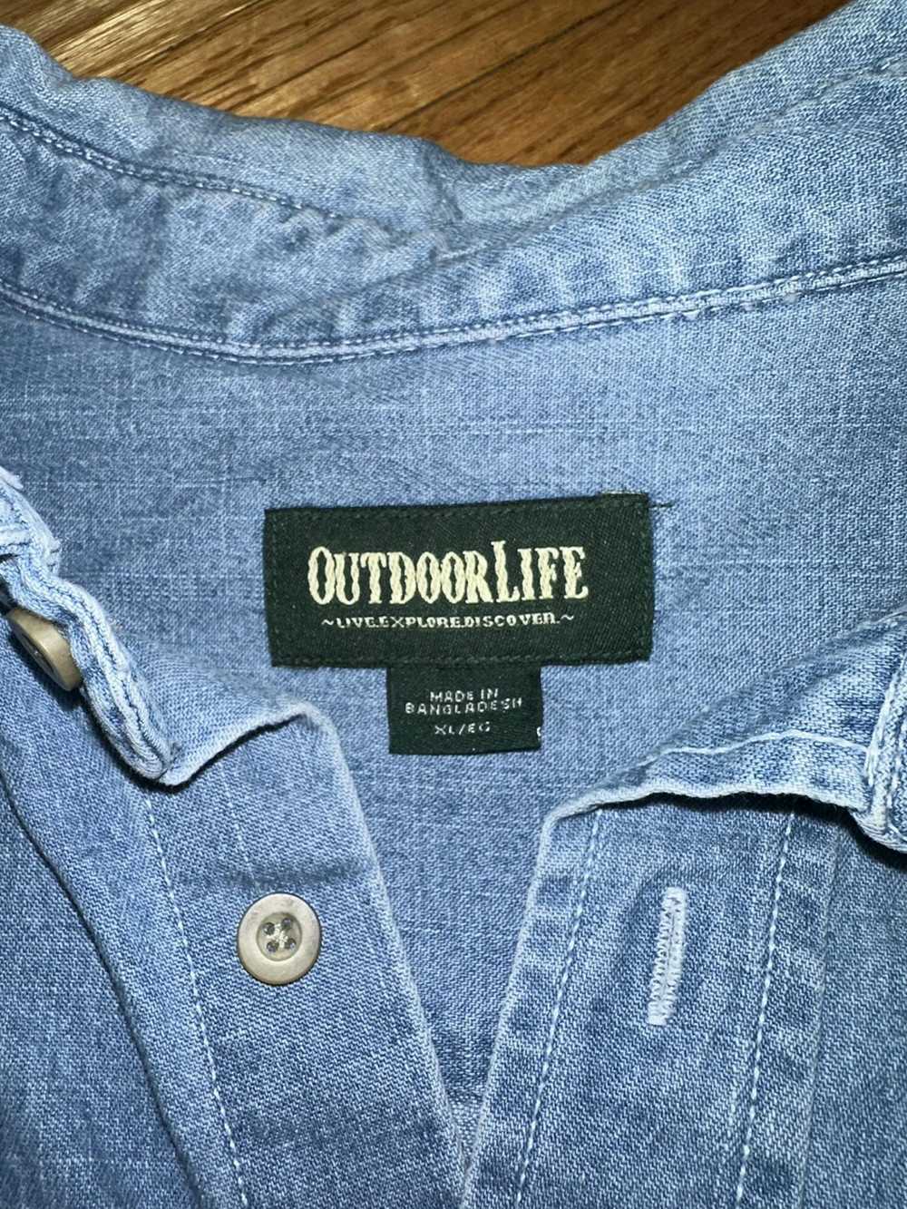 Outdoor Life × Vintage Outdoor Life Denim Button … - image 4