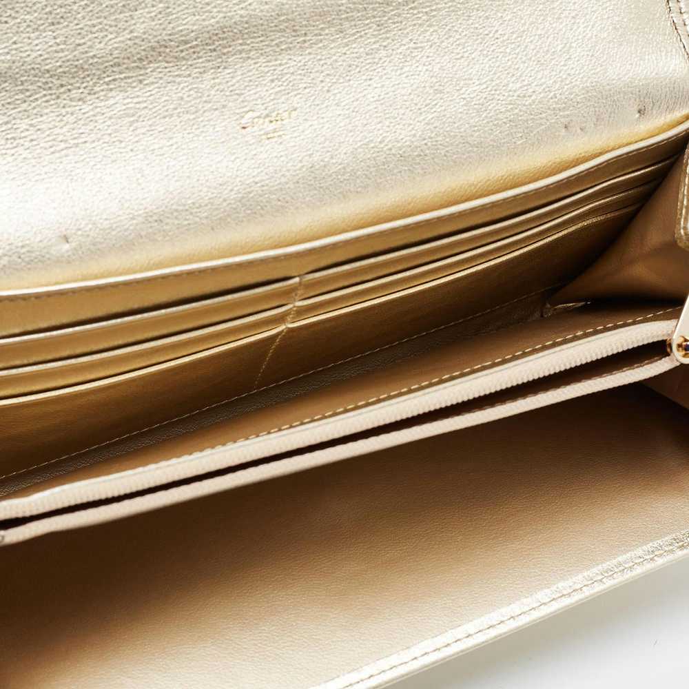 Cartier CARTIER Gold Leather Love Continental Wal… - image 2