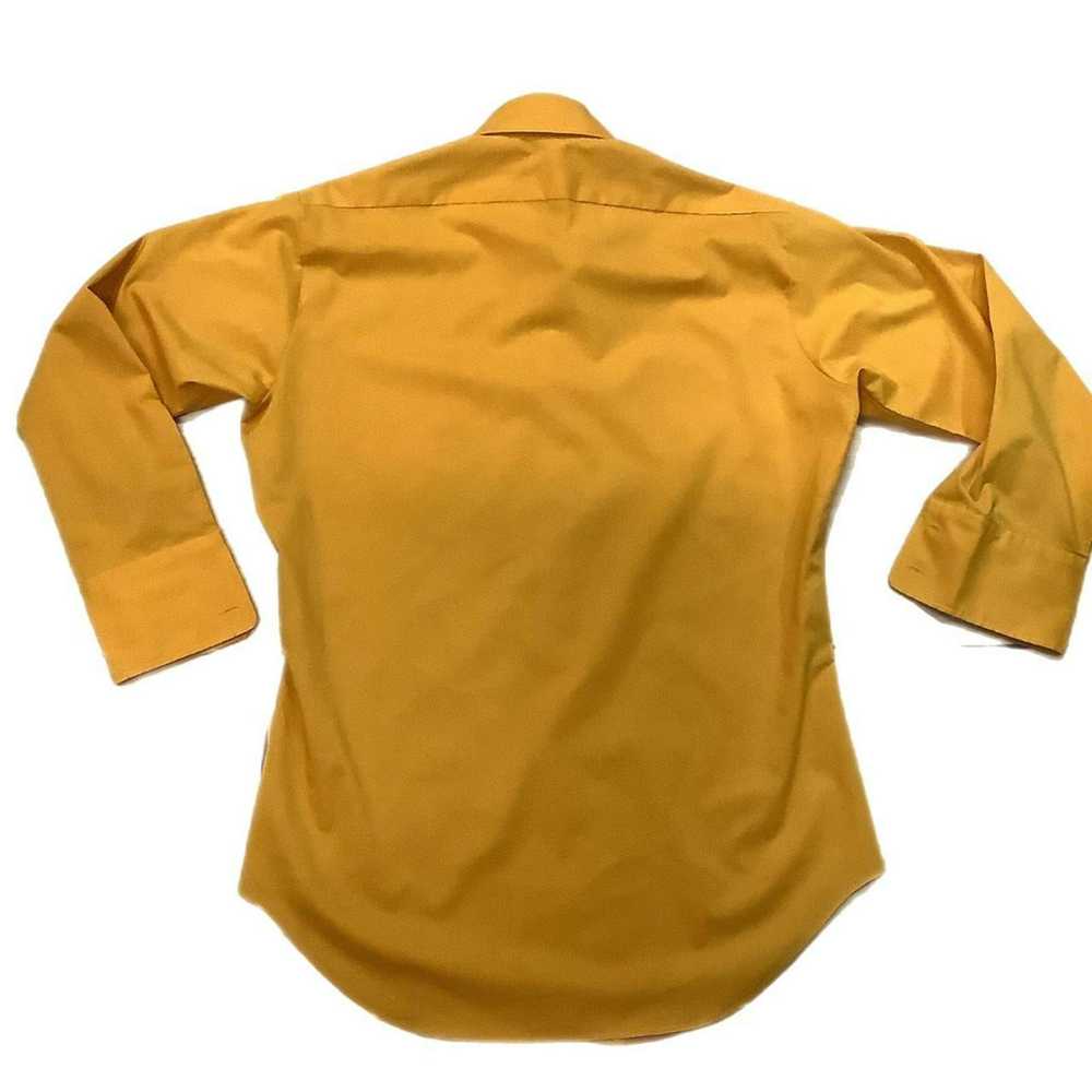 Sears Vintage Sears Yellow Long sleeve button dow… - image 2