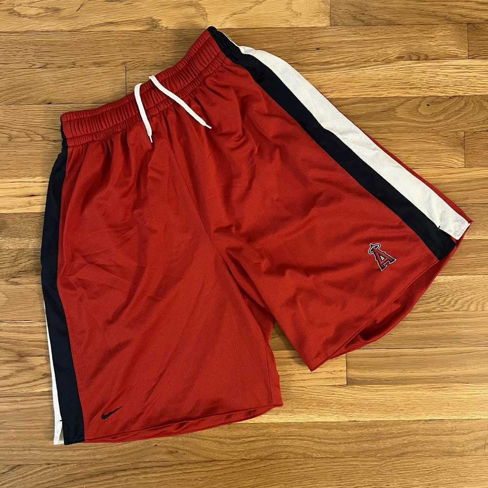 MLB × Nike Nike Dri-Fit Los Angeles Angels 8” Ath… - image 1