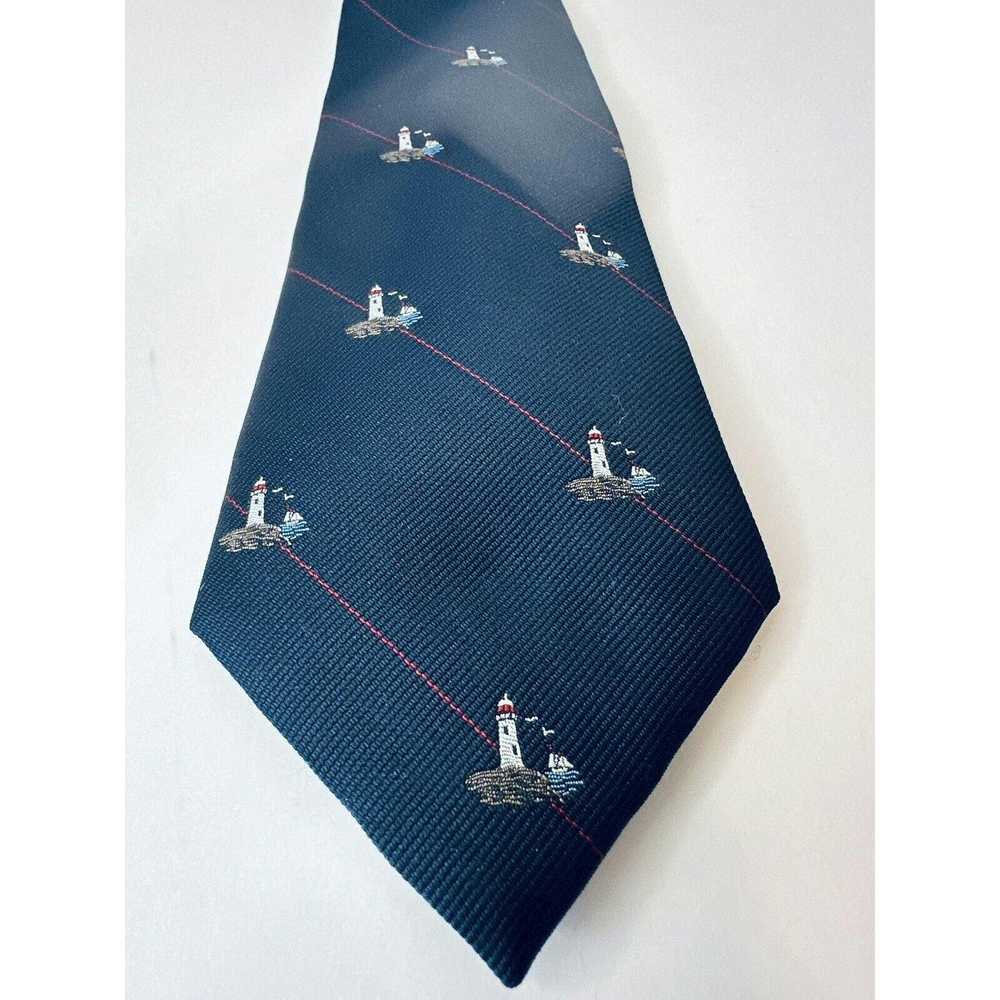 Other Alynn Neckwear, Tie, Navy "Light House" Pol… - image 5