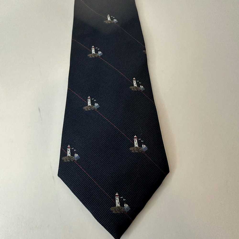 Other Alynn Neckwear, Tie, Navy "Light House" Pol… - image 7